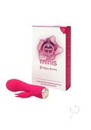 Skins Minis The Bijou Bunny Silicone Vibrator - White/pink